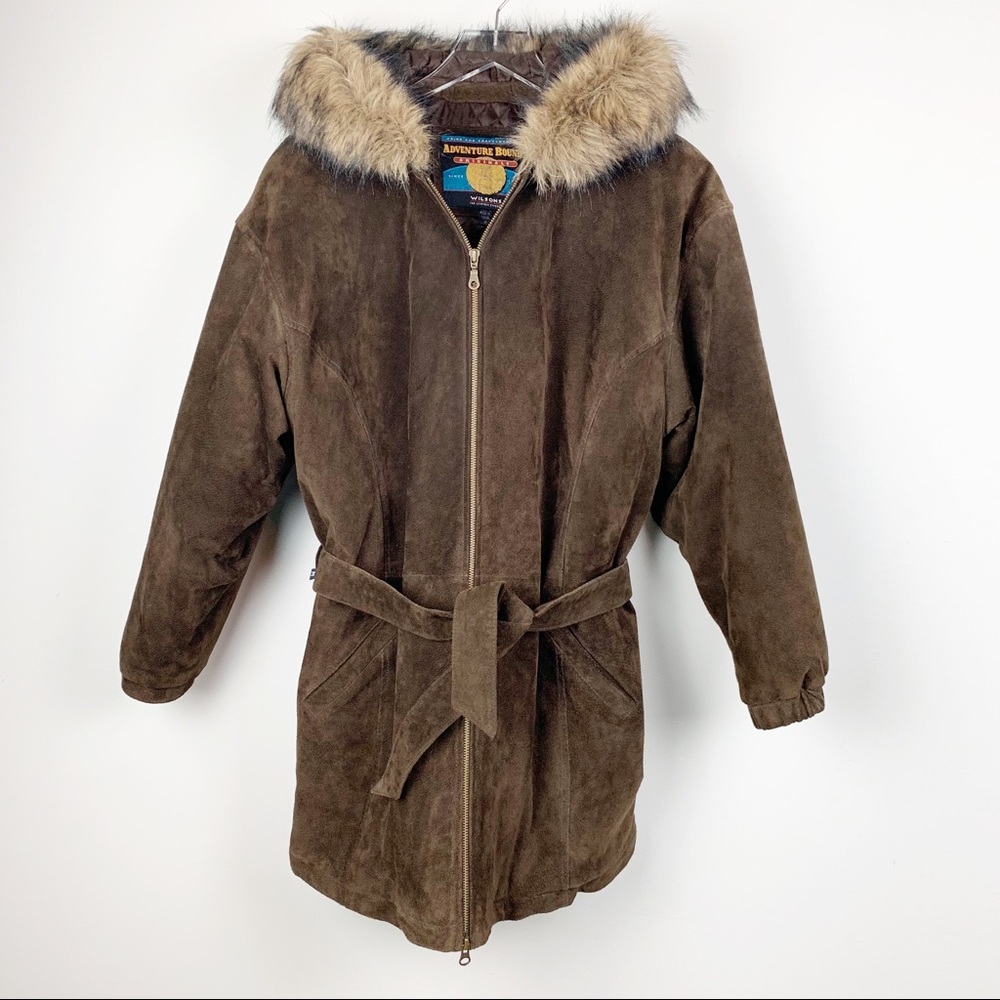Vintage | Genuine Wilson Leather Jacket Faux Fur M
